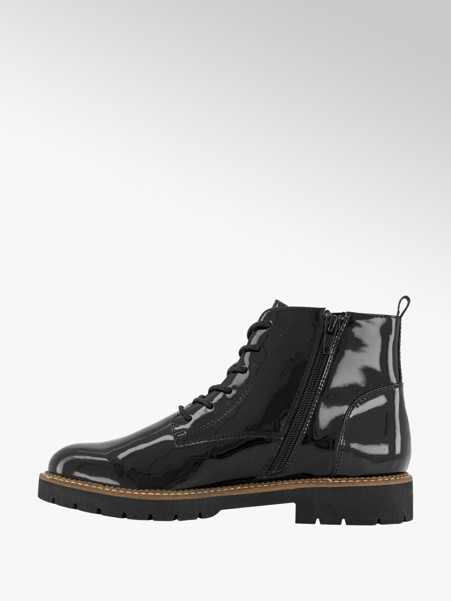Zwarte dames veterboot van Graceland Zwarte dames veterboot van Graceland
